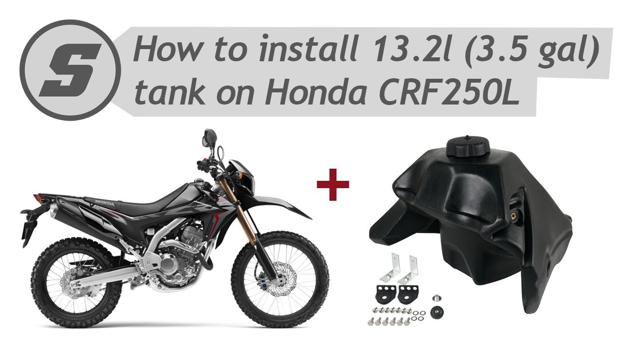 How to install 13.2l (3.5 gal) tank on Honda CRF250L or CRF250 Rally (IMS Tanks, Acrebis Tank)