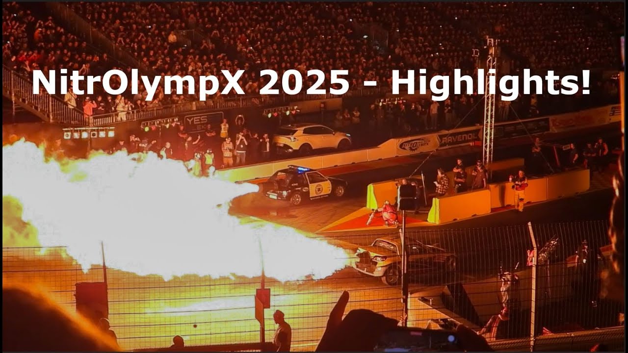 NitrOlympX 2025 - Nightshow Highlights! | RedBull Air Show/Bikes/Burnouts/Top Fuel/Jet Cars