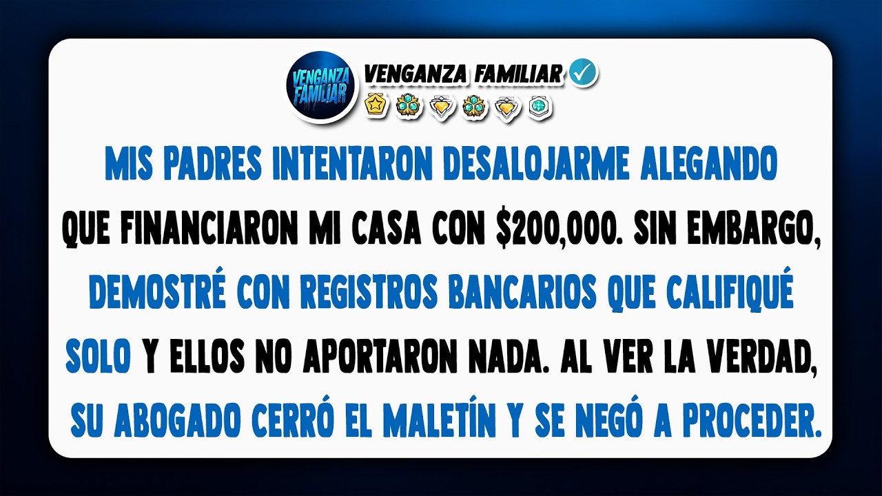 Mis padres me dijeron que les 'debo' mi casa—acabo de obtener los registros de la hipoteca.