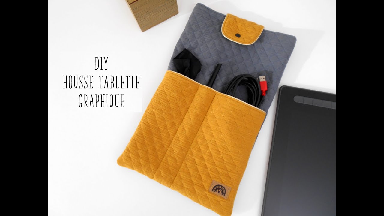 Coudre une housse pour tablette graphique, tuto facile housse tablette