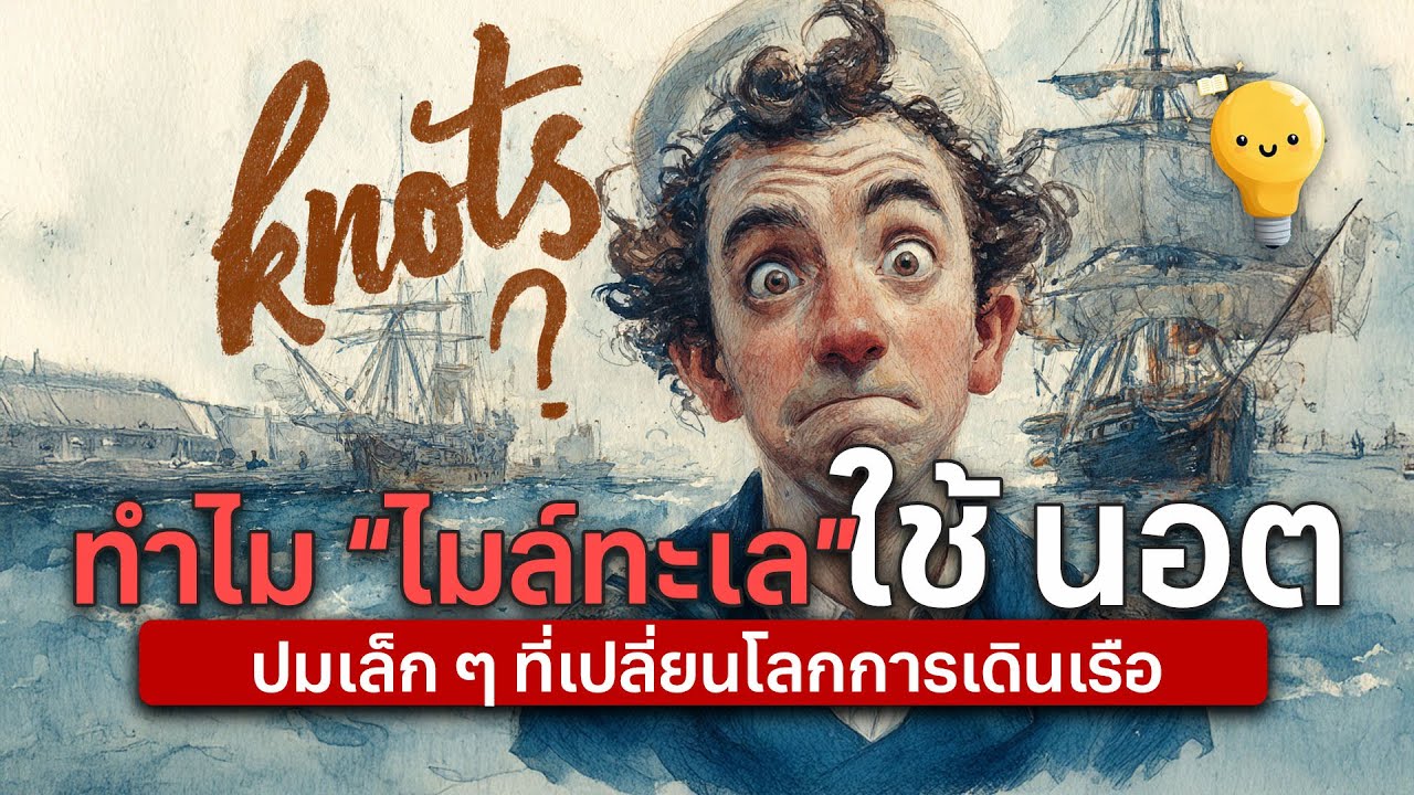 ทำไม “ไมล์ทะเล” ต้องใช้หน่วย “นอต”? ปมเล็ก ๆ ที่เปลี่ยนโลกการเดินเรือ
