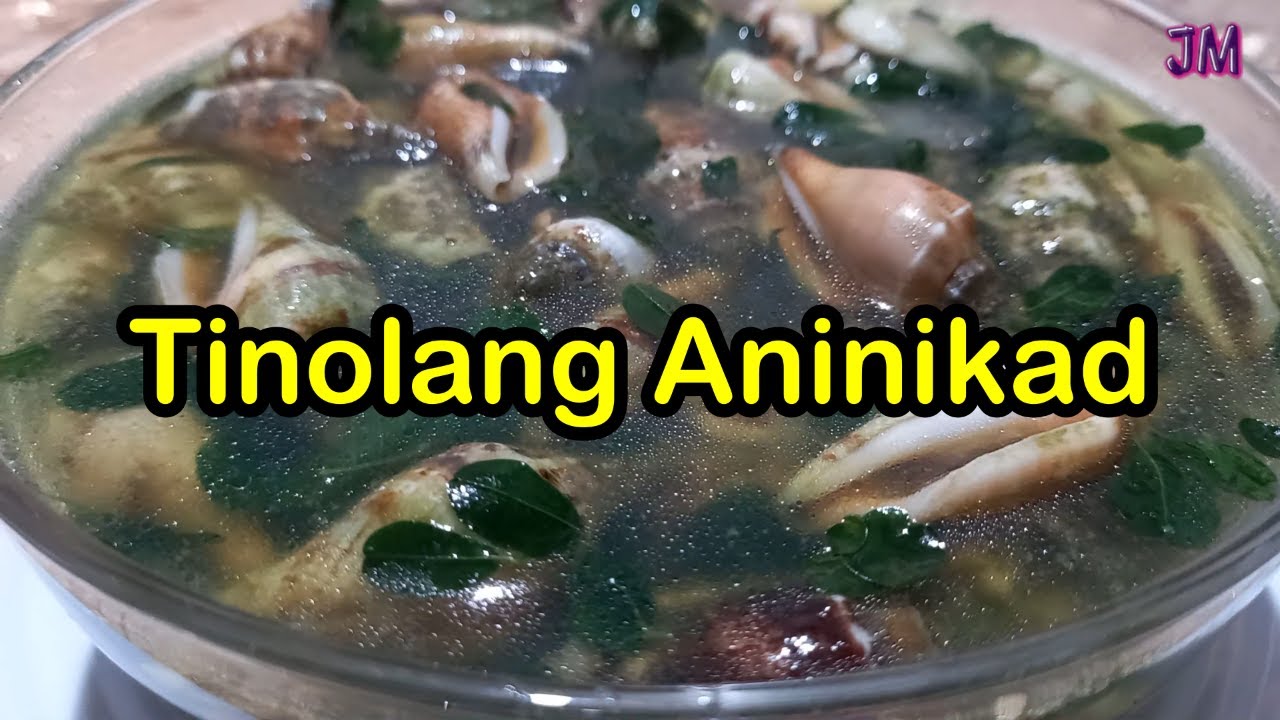 SIMPLENG PAGLUTO NG TINOLANG ANINIKAD KINASON(SHELLS) RECIPE SINABAWANG ANINIKAD LAGYAN NG MALUNGGAY