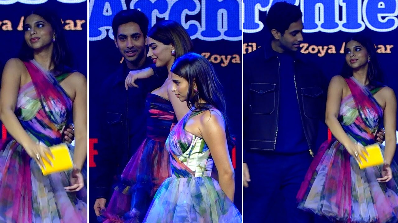 Suhana Khan,Agastya Nanda,Khushi Kapoor,Mihir Ahuja & Zoya Akhtar At The Album Launch Of The Archies