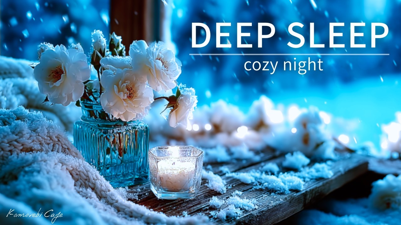 Deep Sleep Piano with Brown Noise | 3 Hours Night Ambient | Komorebi Cafe