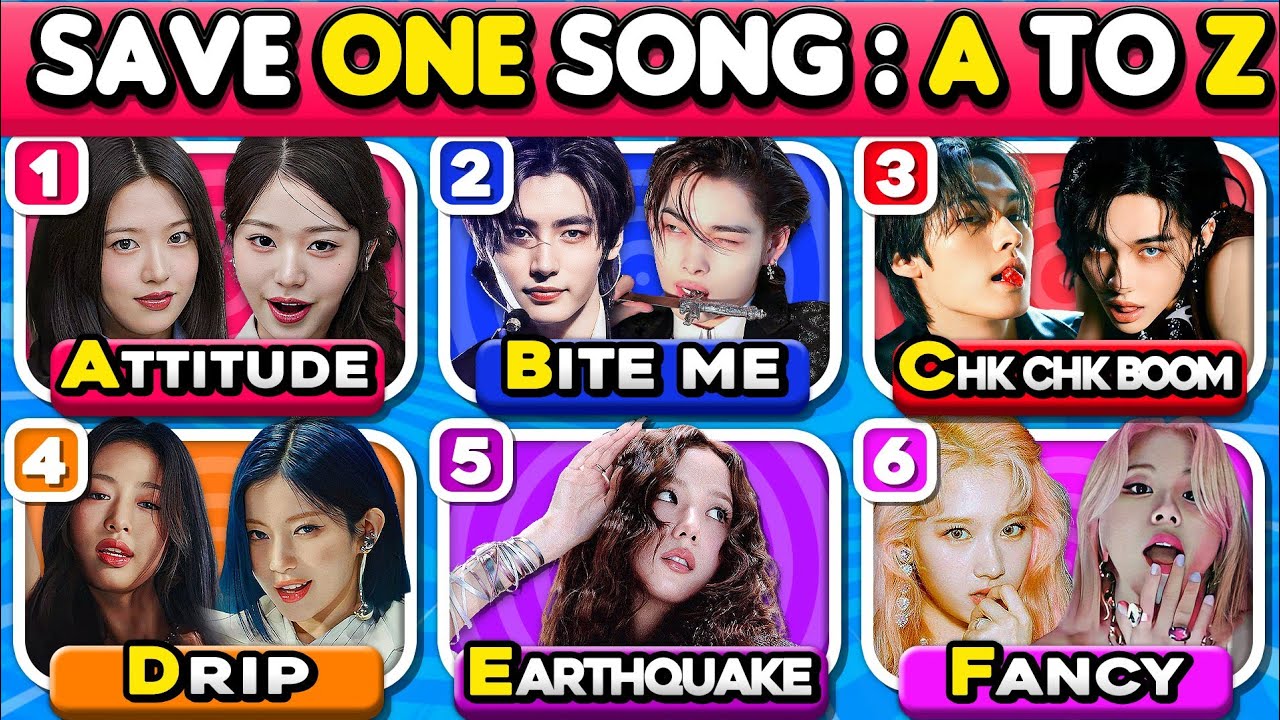 SAVE ONE KPOP SONG FROM A TO Z EDITION!! 🔥 CHOOSE YOUR FAVORITE SONGS🎵|KPOP QUIZ 🎮