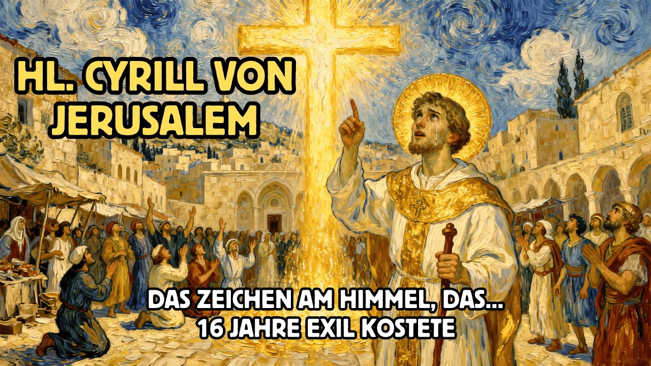 18. März - Hl. Cyrill von Jerusalem: Das Zeichen am Himmel, das Sechzehn Jahre Exil Kostete