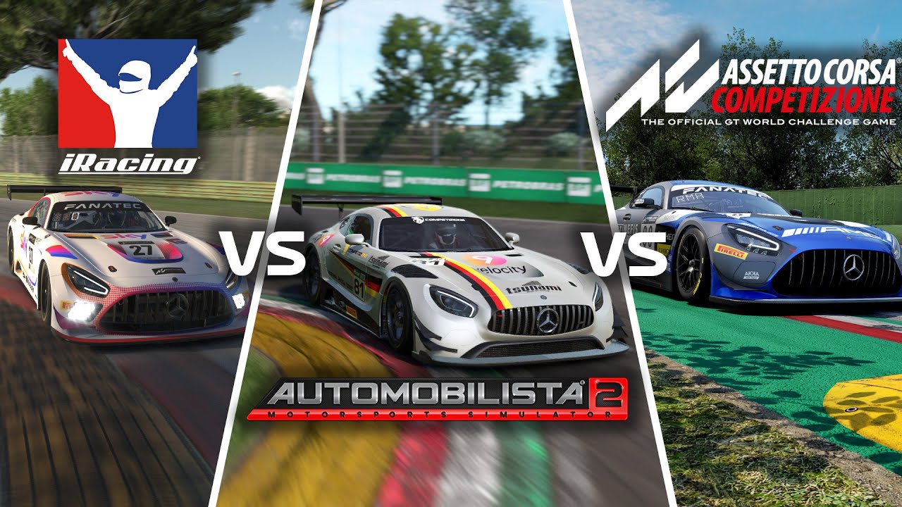 iRacing vs ACC vs AMS2 | Sound Comparison | Mercedes-AMG GT3