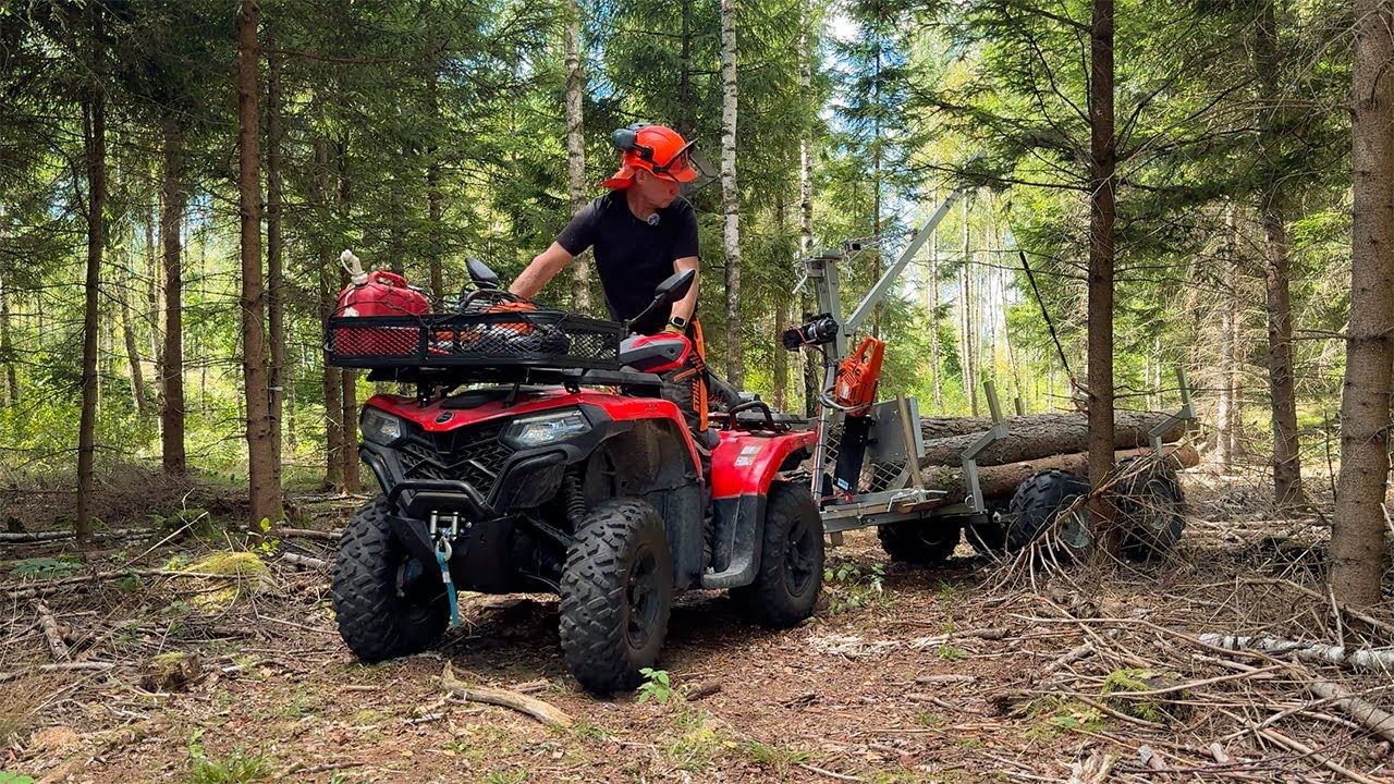 Timmervagn till ATV &ndash; S&aring; fungerar den i skogen