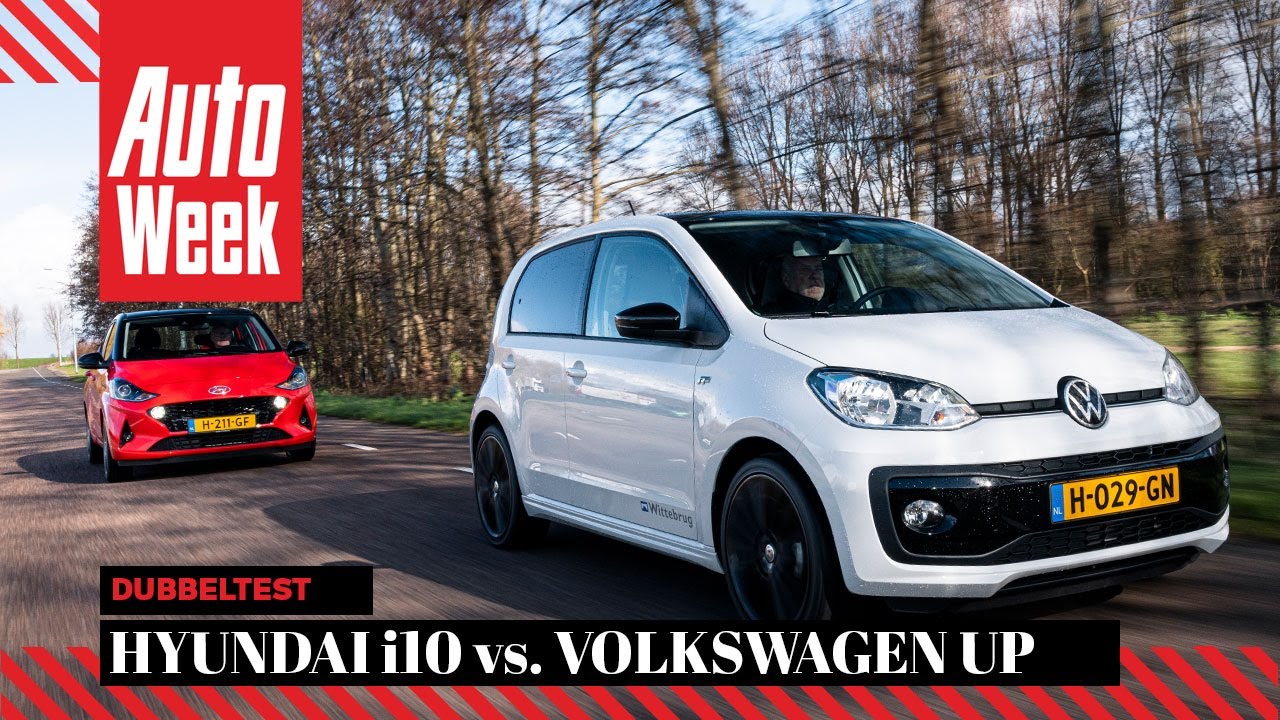 Hyundai i10 vs. Volkswagen Up - AutoWeek Dubbeltest - English subtitles