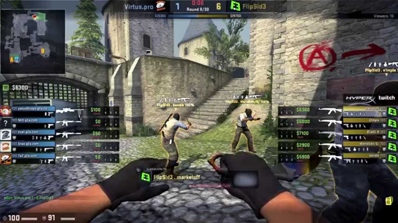 PGL CCS Last chance - Virtus.pro vs Flipsid3 (Cobblestone Match 1)