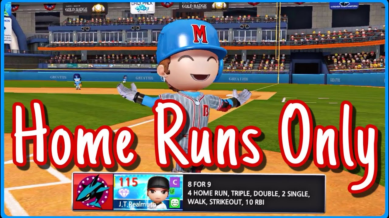 Baseball 9 Home Runs Only | Great Nine Park Edition !