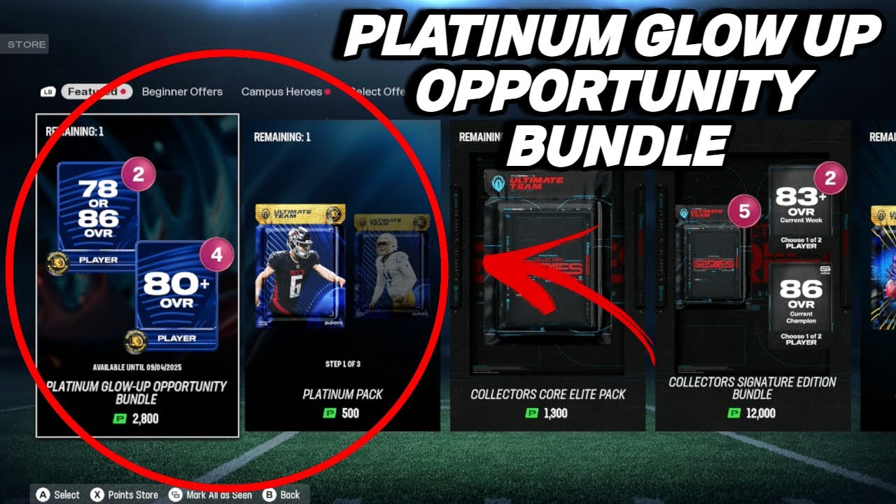PLATINUM GLOW UP OPPORTUNITY BUNDLE OPENING | MADDEN 26 ULTIMATE TEAM