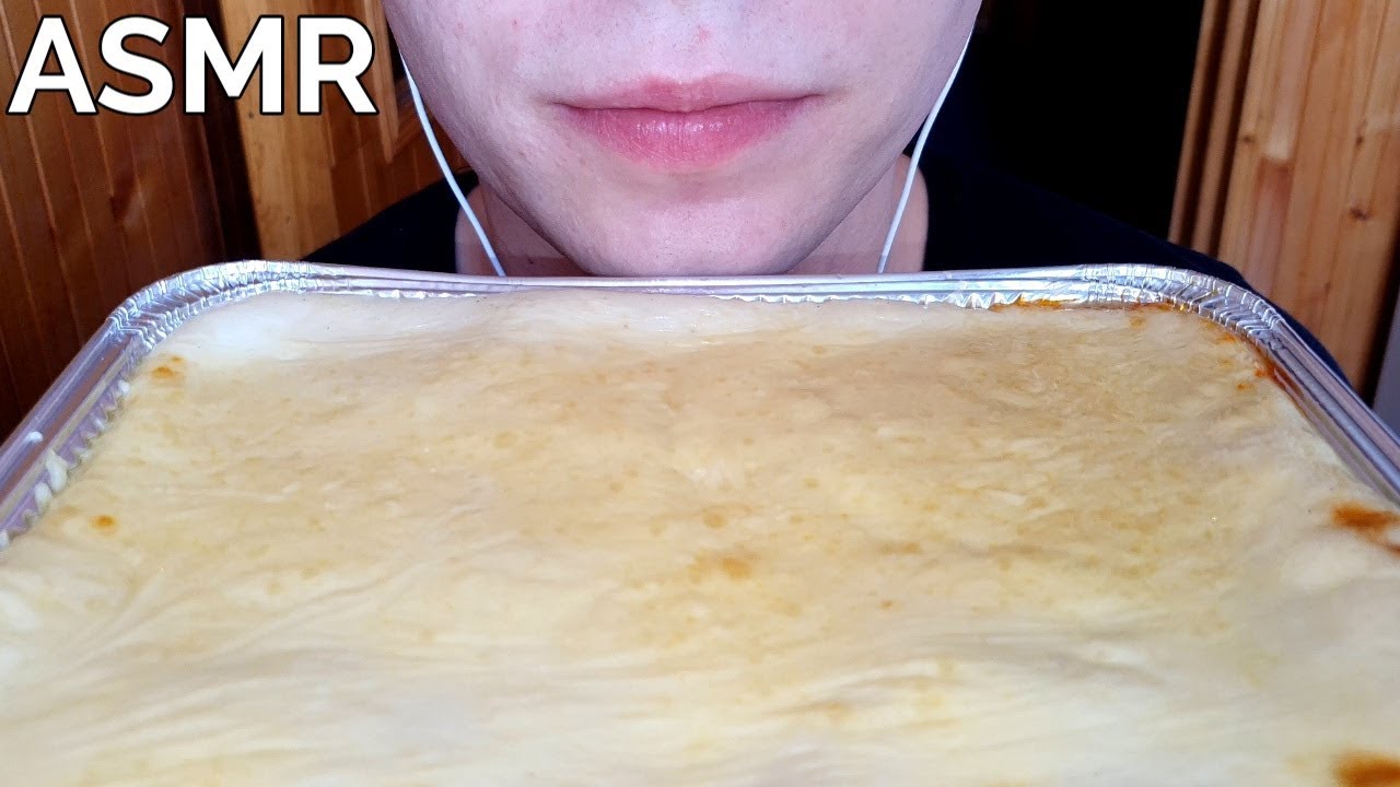 ASMR LASAGNA Eating Sounds *NO TALKING*