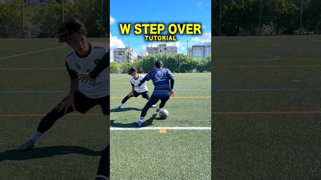 W STEP OVER TUTORIAL 💫#shorts #football
