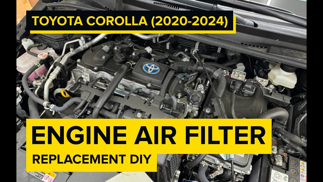 How to Replace Engine Air Filter | 2020–2025 Toyota Corolla Hybrid DIY | OEM Filter