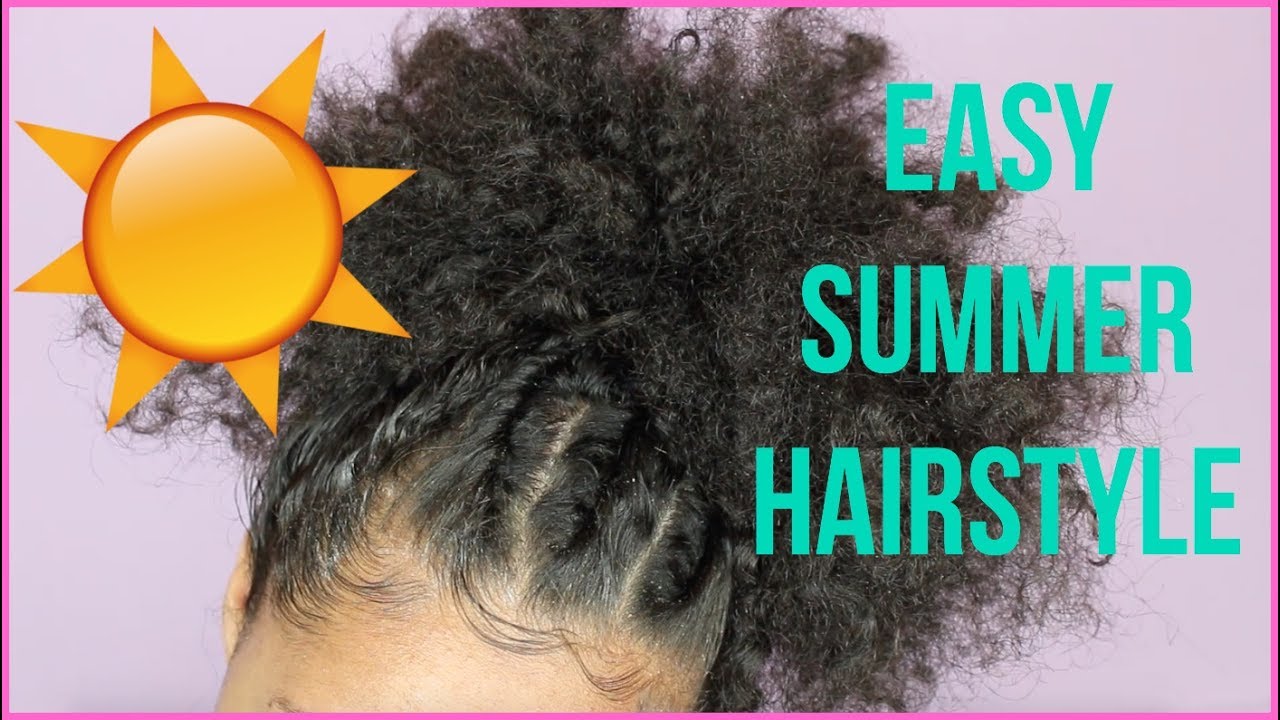 Easy Summer Hairstyle (Natural Hair) |Tatyana Celeste ❤︎