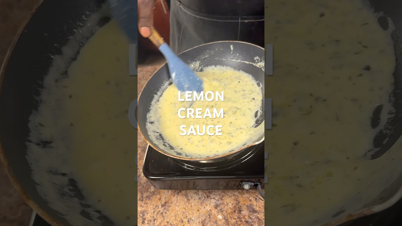 Lemon Cream Sauce&mdash;that&rsquo;ll take your food to the next level! #fyp #mealideas #recipes #foodie