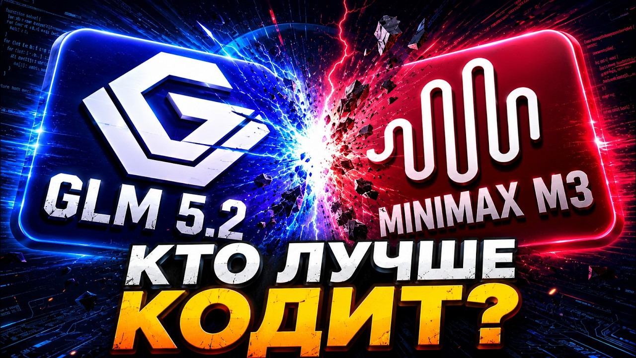 GLM 5.2 против MiniMax M3: какая нейросеть лучше пишет код?