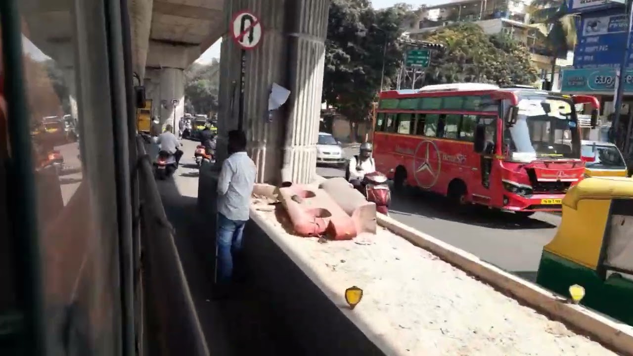 Pink line  update Kalena Agrahara to Tavarakere metro station construction update Namma Metro  part1