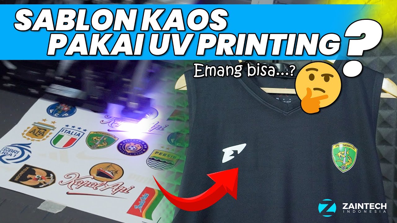 Sablon Kaos Pakai UV Printing..?? EMANG BISA..??