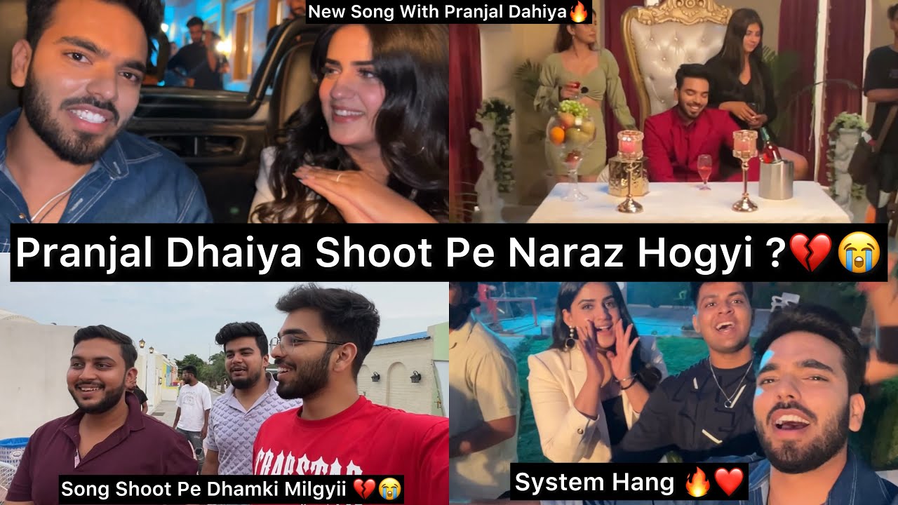 Pranjal Dahiya Shoot Pe Naraz Hogyii?💔😱|| New Song Coming With Her ❤️🔥
