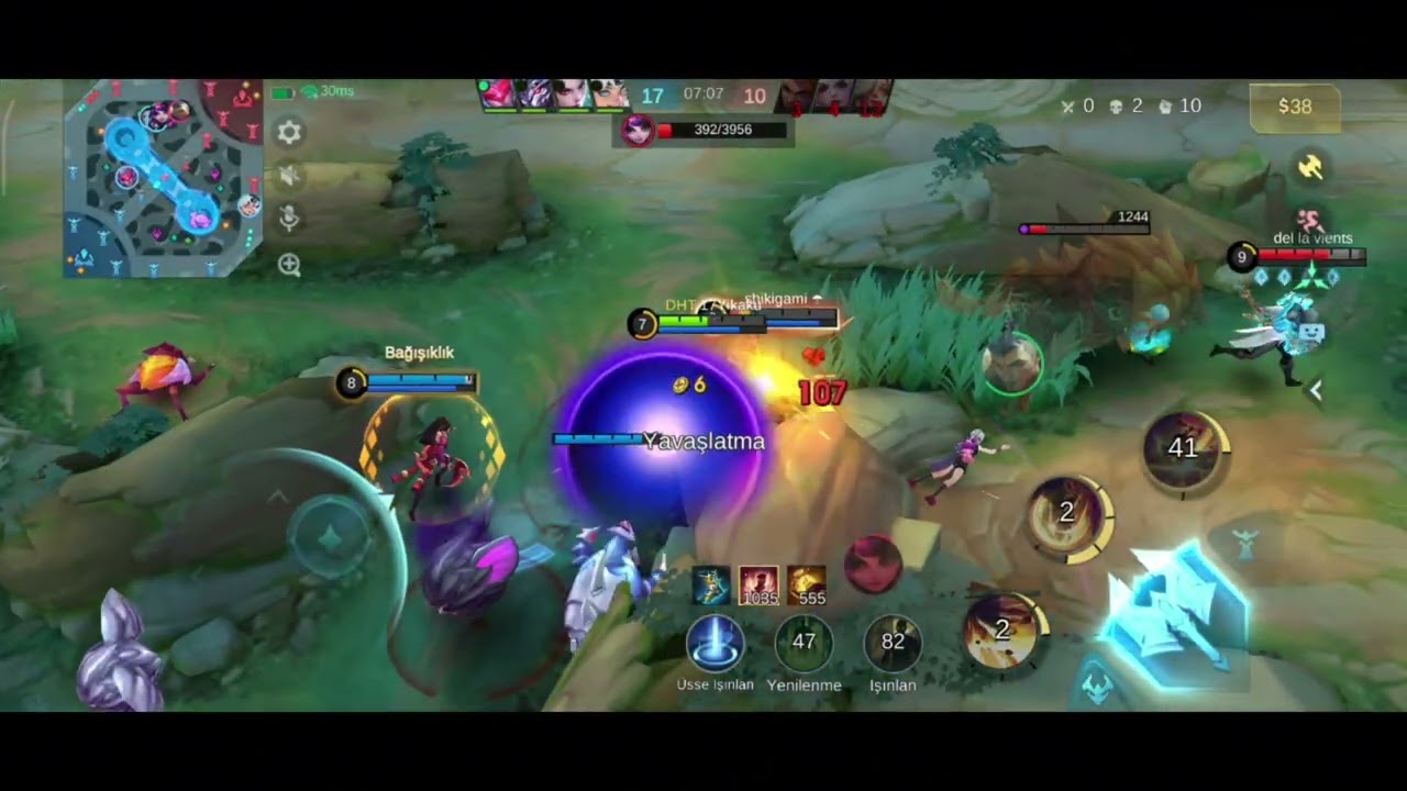 Tank + ADC Duo Show! Tigreal & Hanabi Ranked Win 😎