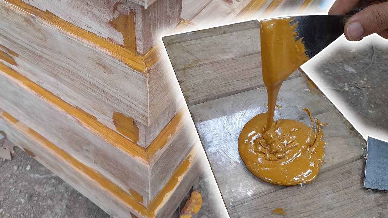 RAHASIA RACIKAN Dempul Super Kuat Penutup CACAT & LUBANG KAYU