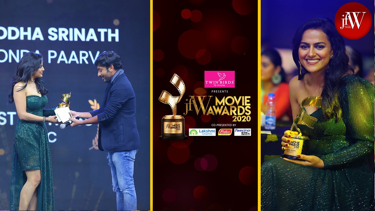 Shraddha Srinath-Best Actress Critic|Nerkonda Paarvai|RJ Balaji Speech|JFW Movie Awards 2020
