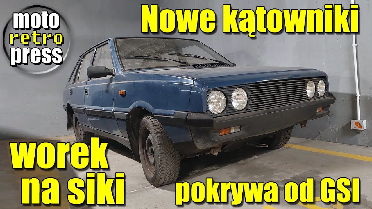 Nowe kątowniki pod tablicę, worek na siki, maluję pokrywę kolektora GSI, znaczki POLONEZ i 1500