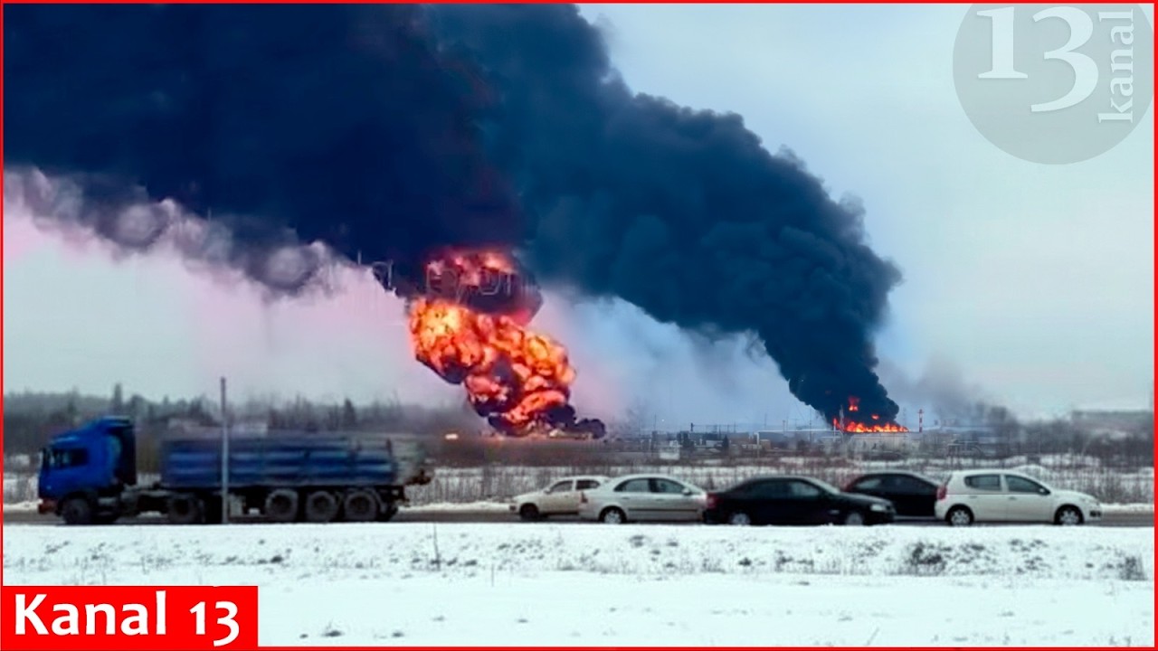 Drones set fire to oil transfer station in Tatarstan, gas distribution hub in Belgorod