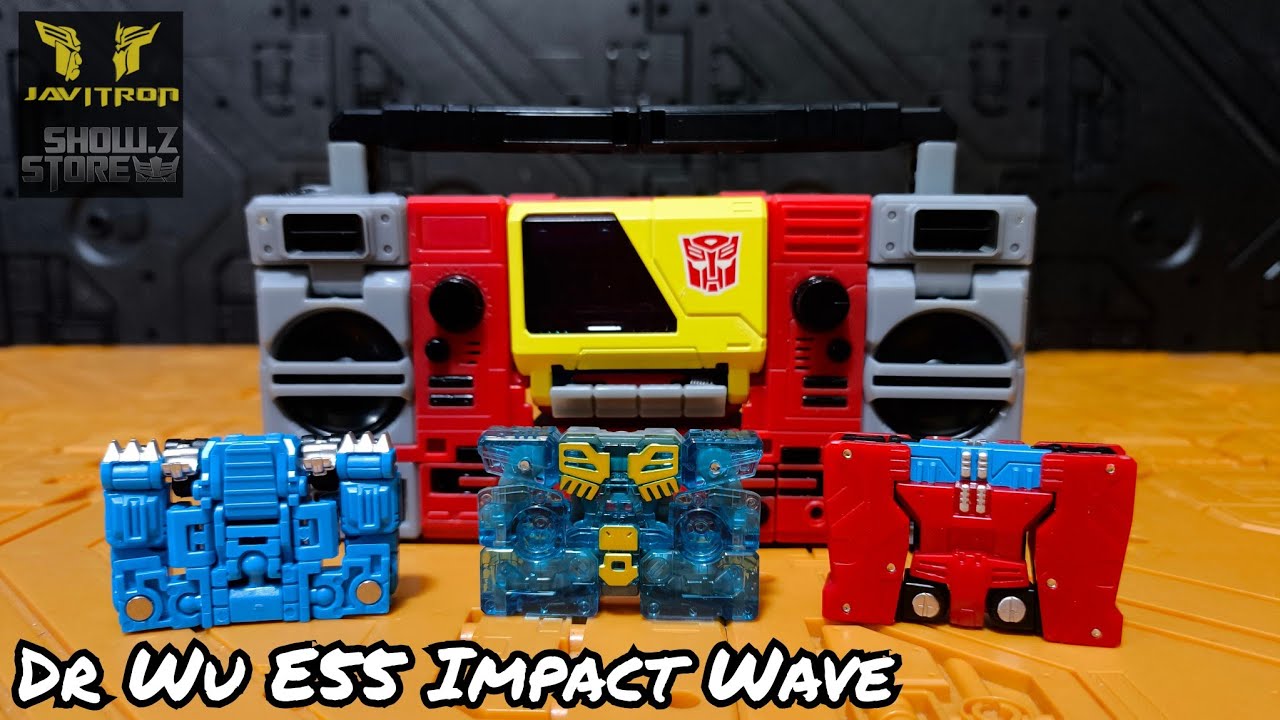 Review Transformers DrWu DW-E55 Cassettes Impact Wave Decibel Noise & Graphy Javitron @ShowZStore
