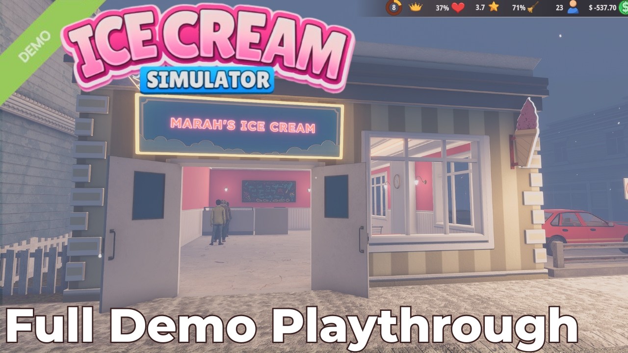 Ice Cream Simulator Demo | Unlocking All Flavors, Cones & Testing Prices
