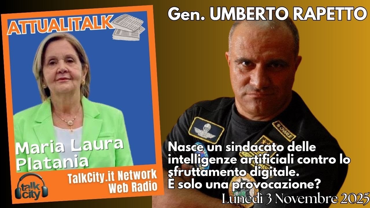 ATTUALITALK . UMBERTO RAPETTO . MARIA LAURA PLATANIA