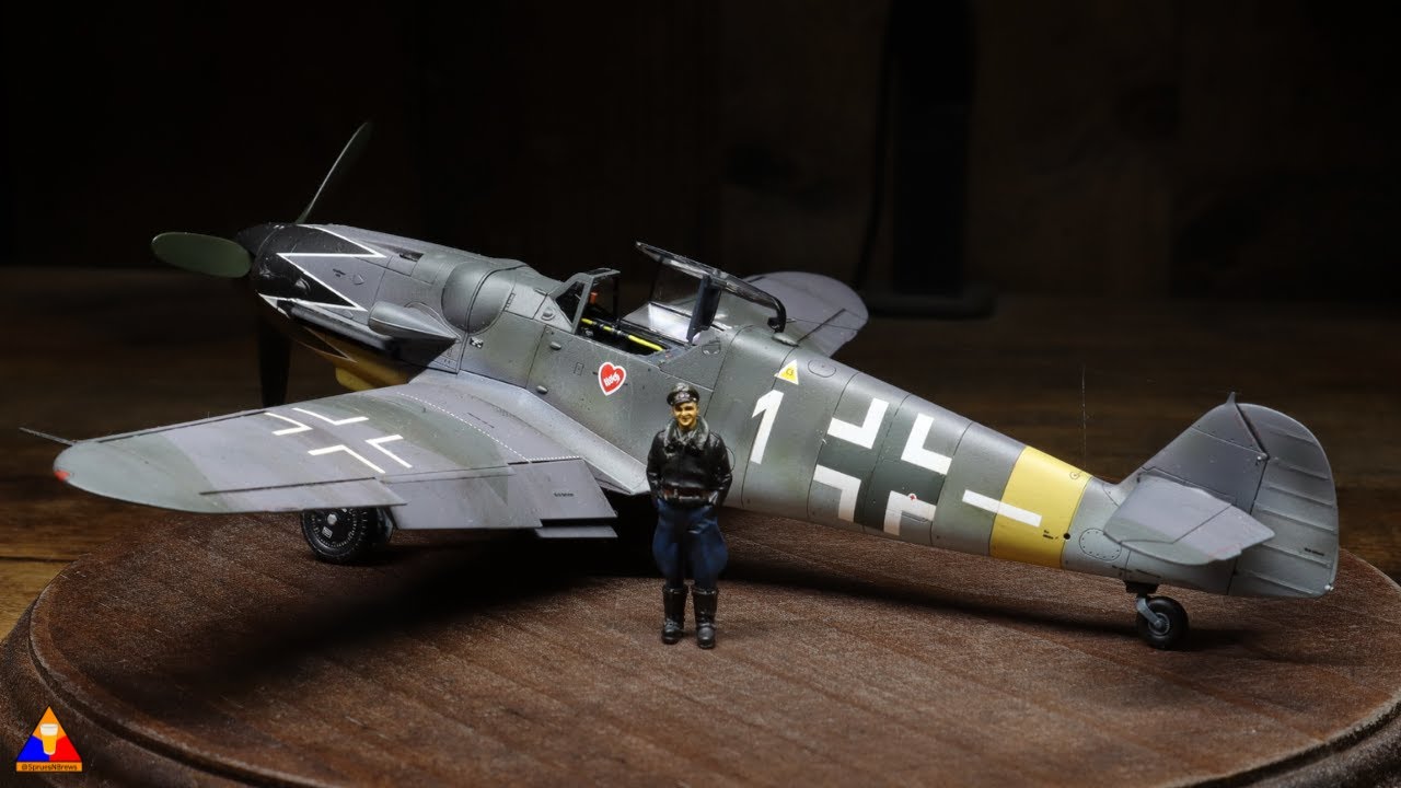 Tamiya Bf-109G-6 | Полный урок по покраске, нанесению декалей и состариванию