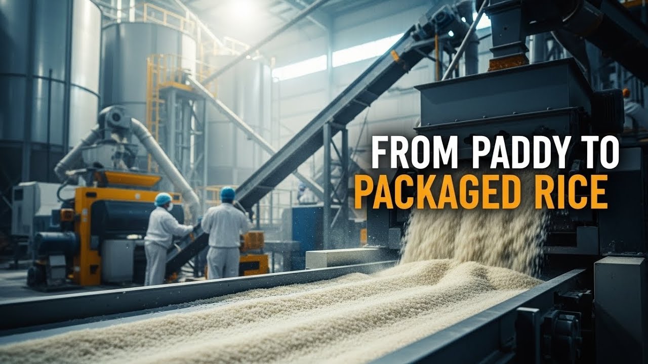 Inside a Rice Milling & Polishing Plant | From Paddy to Packaged Rice Process. [4K]