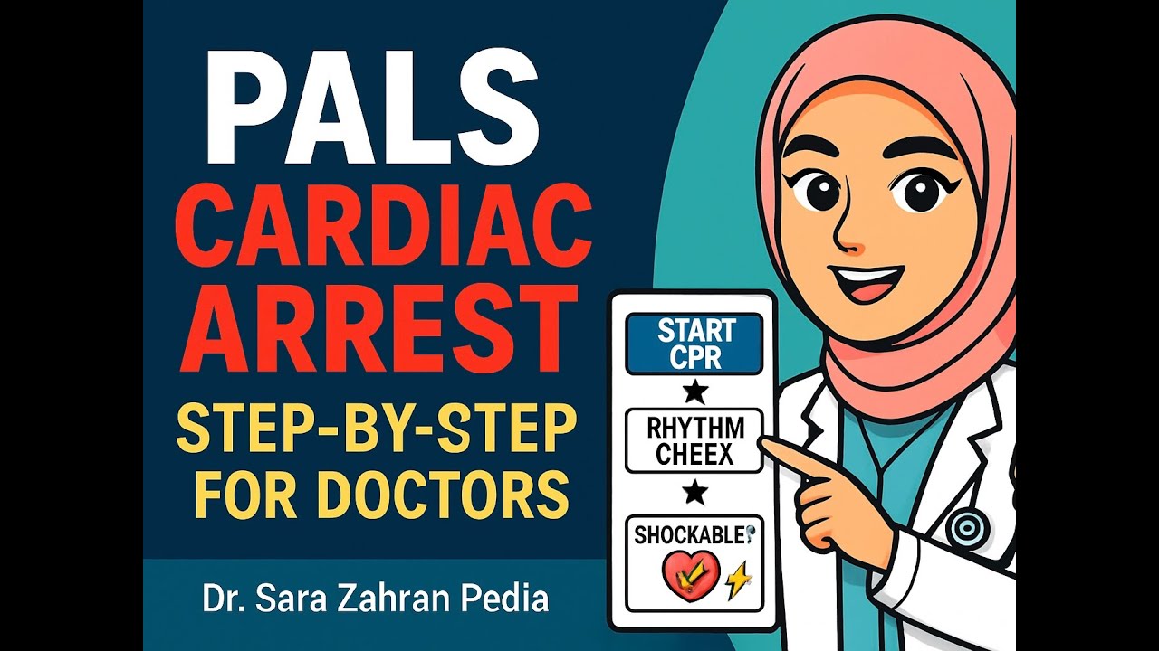 PALS Cardiac Arrest Algorithm | Teaching for Doctors (Step-by-Step Guide)