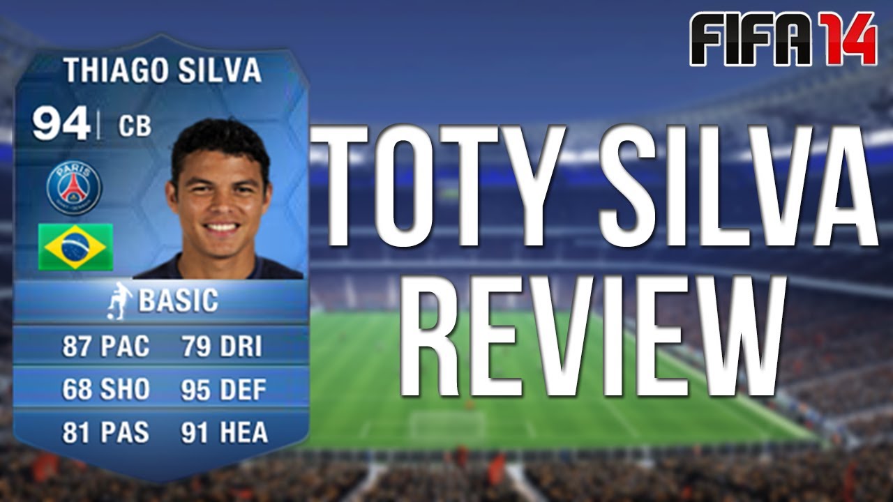 TOTY THIAGO SILVA REVIEW + IN GAME STATS! FIFA 14 ULTIMATE TEAM