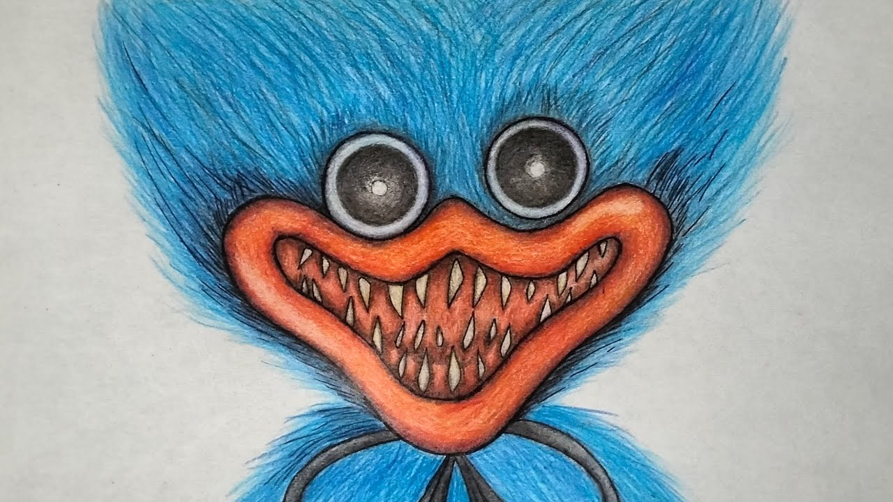 DRAW huggy wuggy/poppy playtime chapter 1/-WØLFDRAW