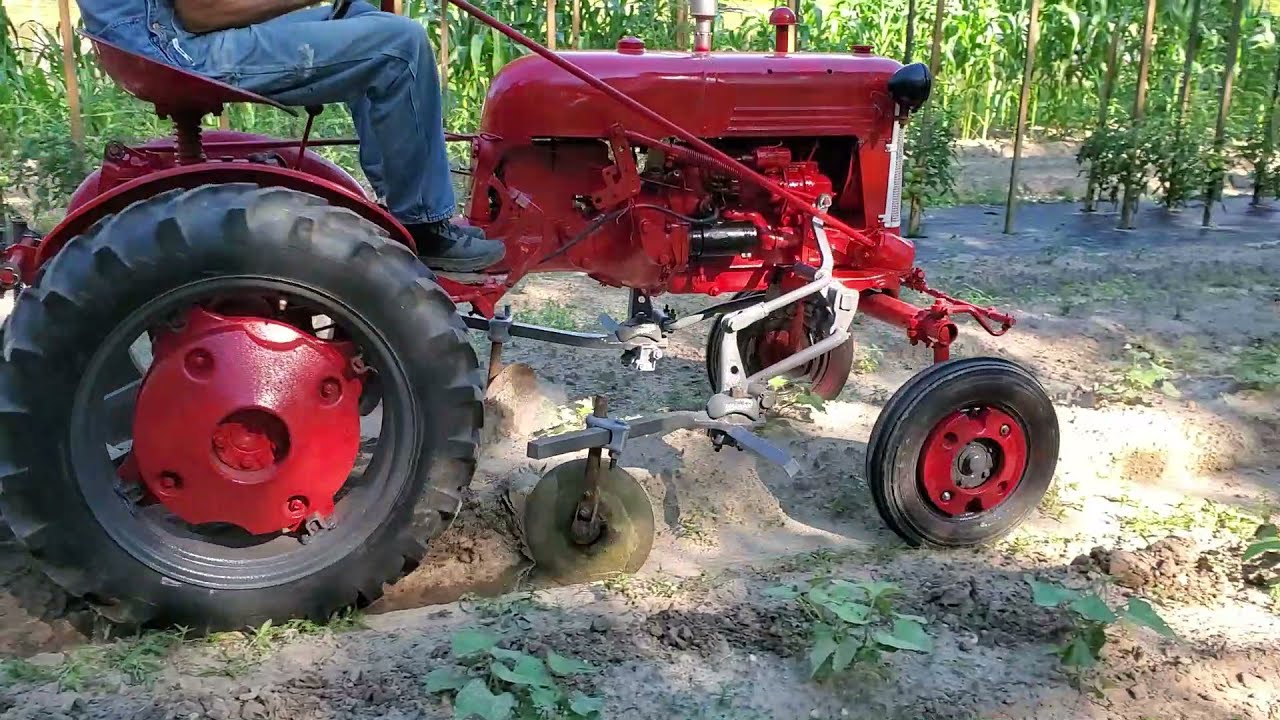 Cub FARMALL Plowing SWEET POTATOES