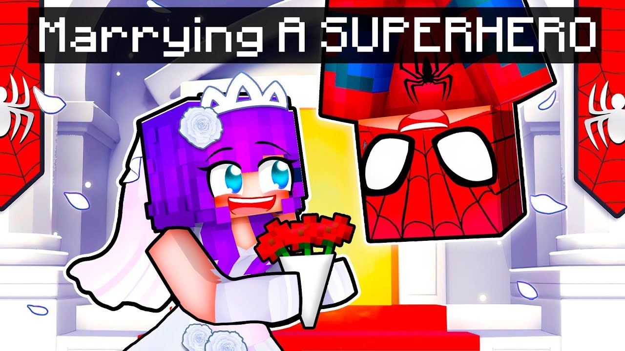 Getting MARRIED to a SUPERHERO in Minecraft!
