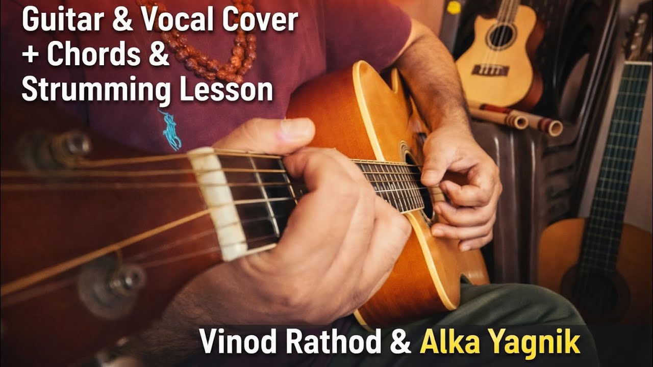 Ae Mere Humsafar | Guitar Chords & Strumming Lesson | Baazigar | Dr Banerjee