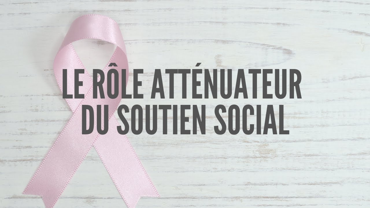 Le r&ocirc;le att&eacute;nuateur du soutien social