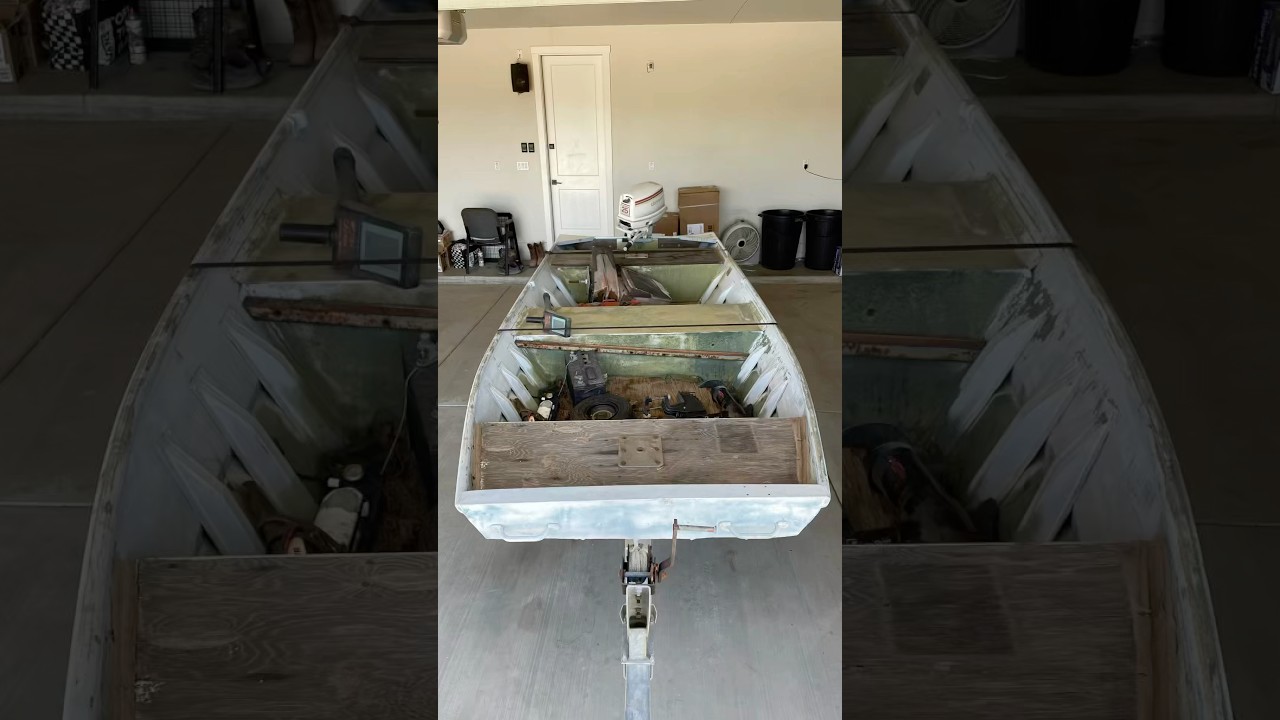 Jon boat to bass boat conversion! #bassfishing #bassboat #tinyboat