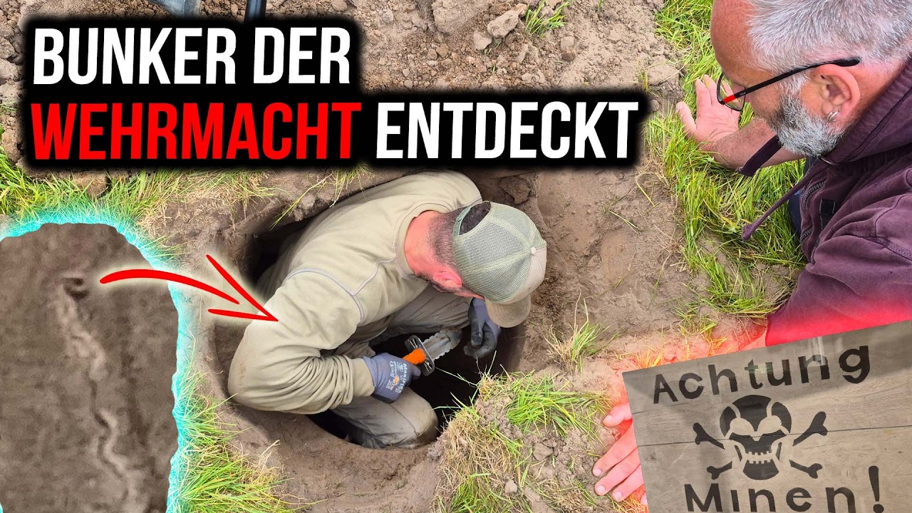 Unbekannte Bunker Stellung ausgegraben und tolle Funde der Soldaten von damals!