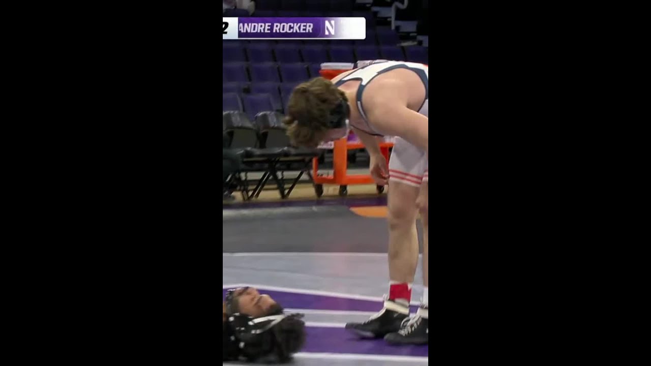 All Pinning from Andre Rocker vs. Colin Kelly | Illinois Wrestling