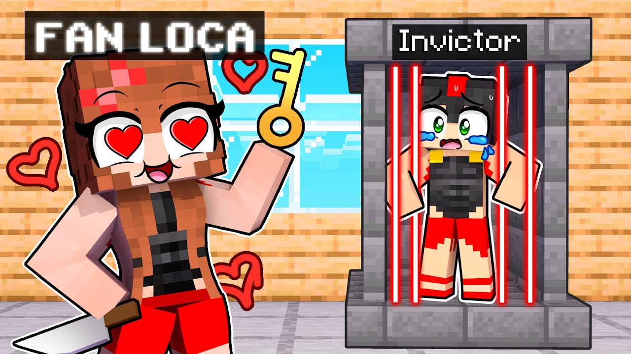 ENCERRADO en la PRISION de Mi FAN LOCA POPULAR! 💘😱 MINECRAFT