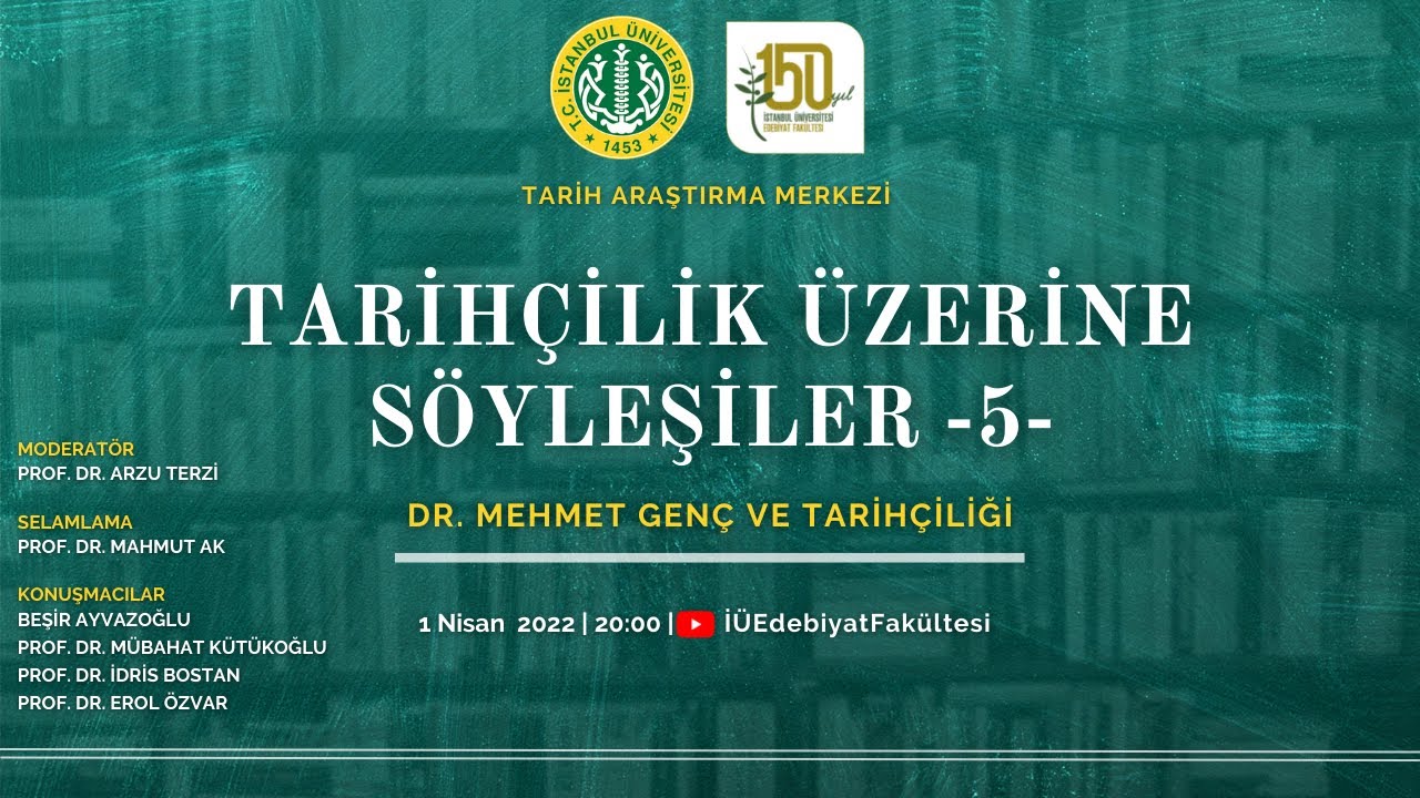 ''Tarihçilik Üzerine Söyleşiler'' Merhum Dr. Mehmet Genç #tarihçi #merhum #mehmetgenç #anma #söyleşi