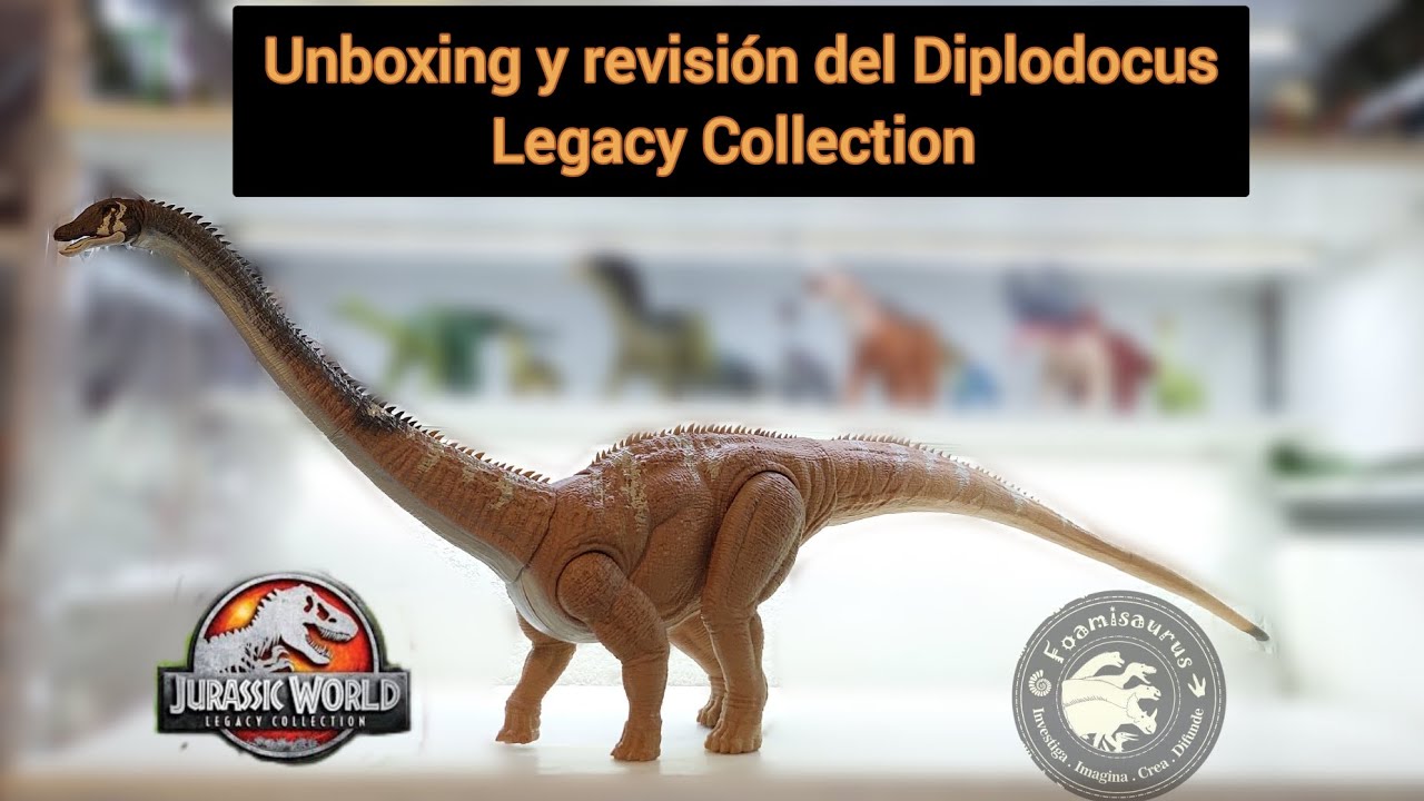 Unboxing y revisión de la figura de Diplodocus Legacy Collection #jurassicworldmattel