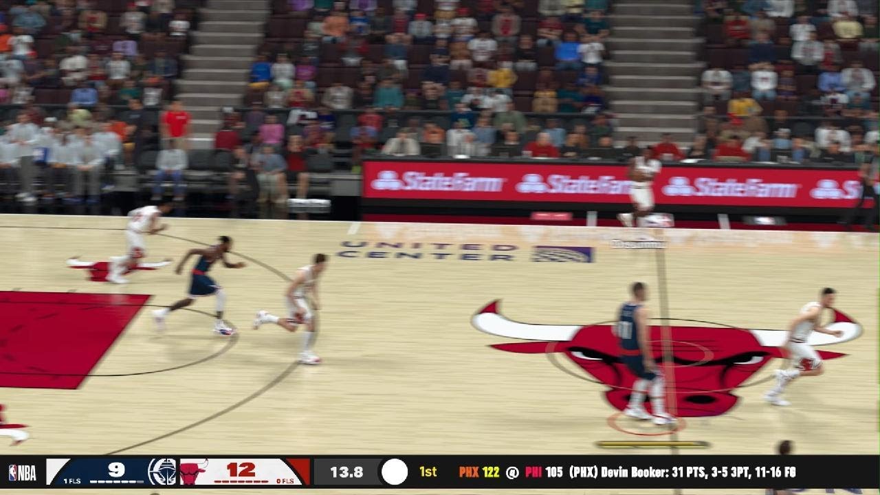 NBA 2K26 Regular season, Clippers vs. Bulls, 32-11