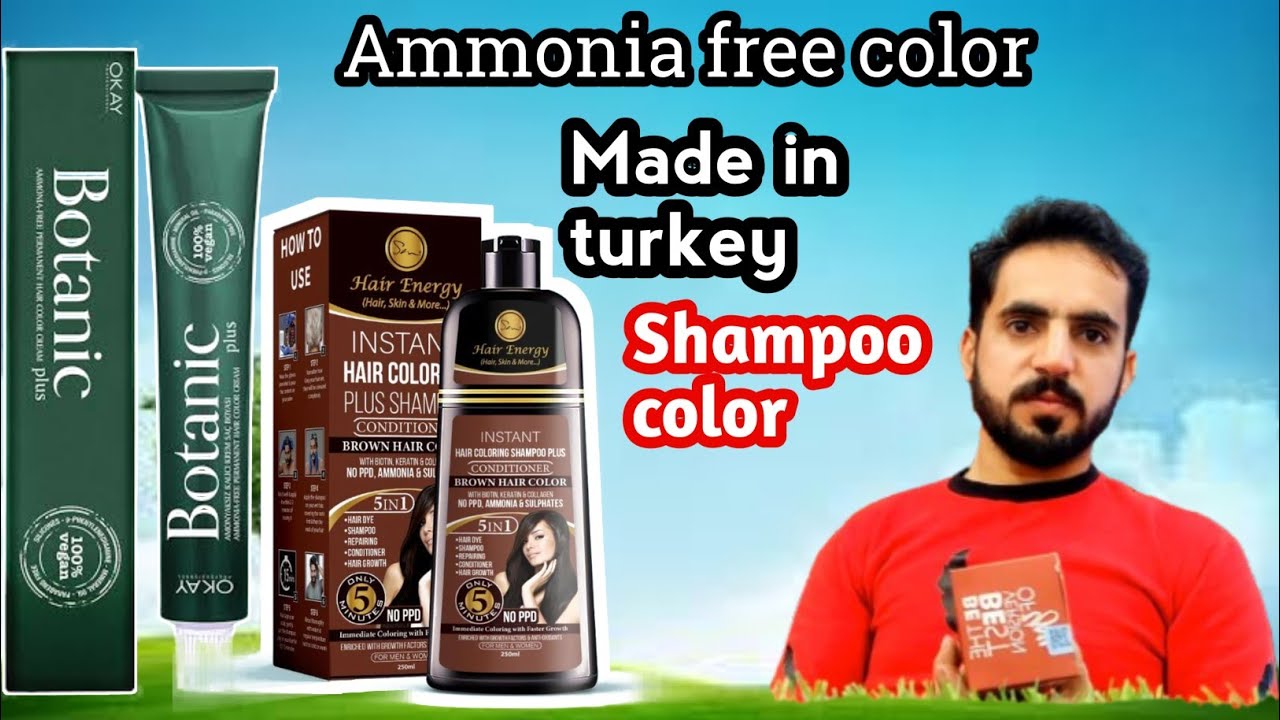Ammonia free Hair color & ammonia free color shampoo Full organic color no harsh chemical 🥰🥀